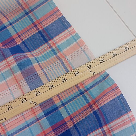 NEW Talbots Plaid Long Sleeve 100% Cotton Shirt Women's 22W Colorful Flip Cuff - Picture 8 of 8